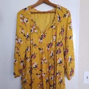Floral tunic dress/top
